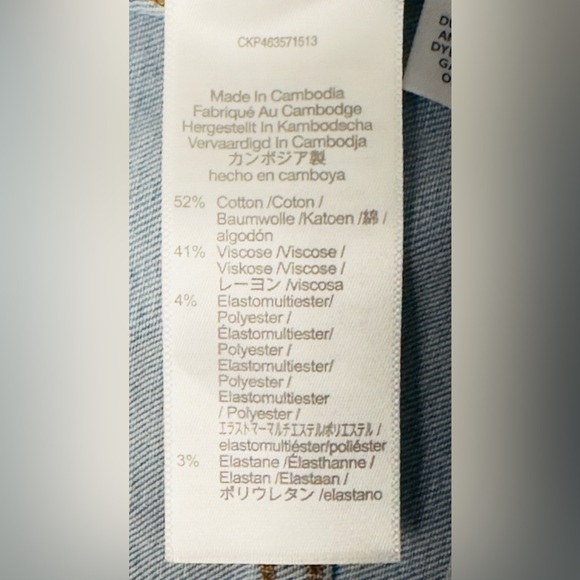 MADEWELL 10” High Rise Skinny Crop Raw Edge Jeans Charlemont Wash   Waist 30 NWT - Picture 15 of 15